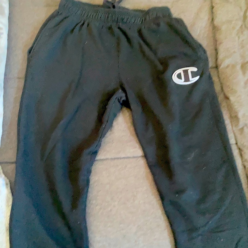 Black Champion Men’s Sweatpants/Joggers Size MEDIUM